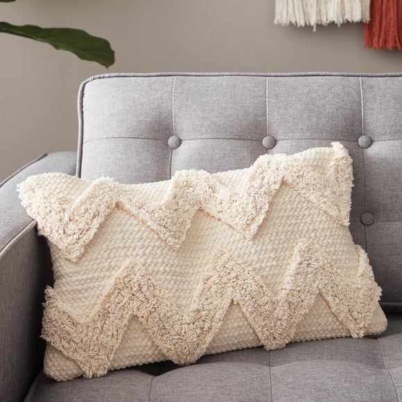 Zig Zag Tufted Cotton Cushion - image 1