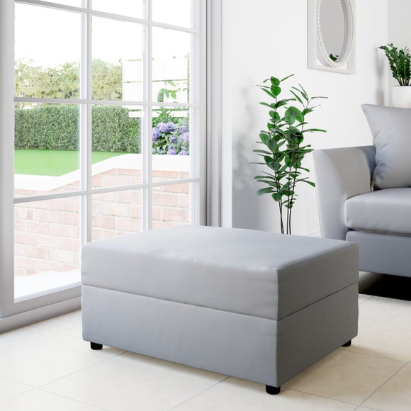 Rectangle Opulent Velvet Storage Footstool - image 1