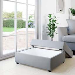 Rectangle Opulent Velvet Storage Footstool - thumbnail 2