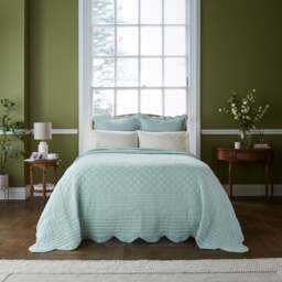Dorma Soft Scalloped Bedspread - thumbnail 1