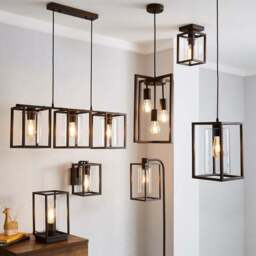 London Industrial 3 Light Pendant Light - thumbnail 6