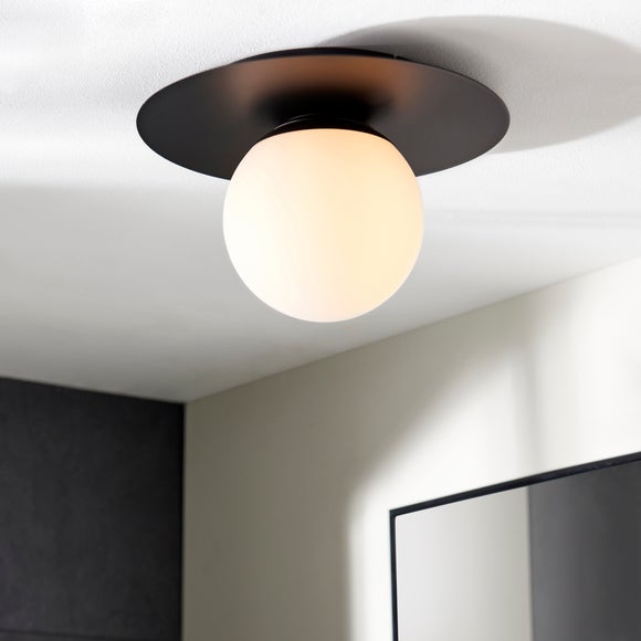 Elements Tela Bathroom Flush Ceiling Light - image 1