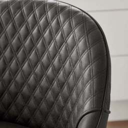 Hudson Height Adjustable Bar Stool, Faux Leather - thumbnail 3