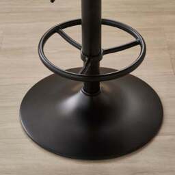 Hudson Height Adjustable Bar Stool, Faux Leather - thumbnail 5