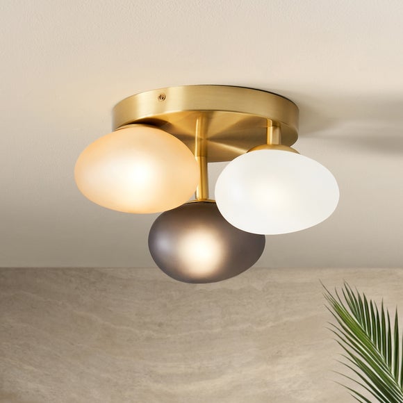 Pebble 3 Light Flush Ceiling Light - image 1