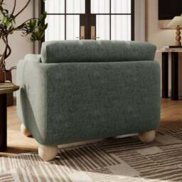 Armitage Chenille Snuggle Chair with Ball Feet - thumbnail 2