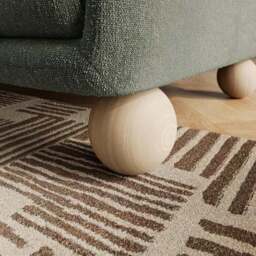 Armitage Chenille Snuggle Chair with Ball Feet - thumbnail 4