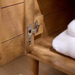 Alani Single Vanity Unit, Mango Wood - thumbnail 3