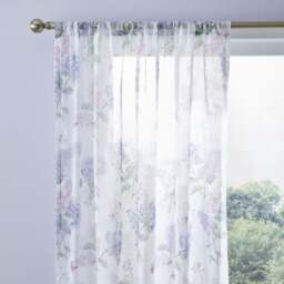 Wild Hydrangea Slot Top Voile Panel