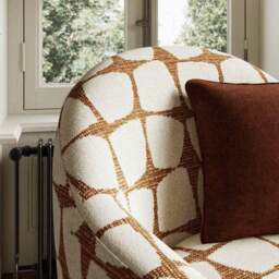 Kaspar Modern Jacquard Tub Chair - thumbnail 3