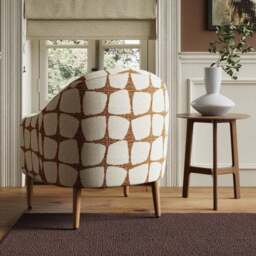 Kaspar Modern Jacquard Tub Chair - thumbnail 2