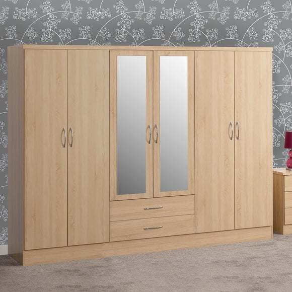 Nevada 6 Door 2 Drawer Wardrobe