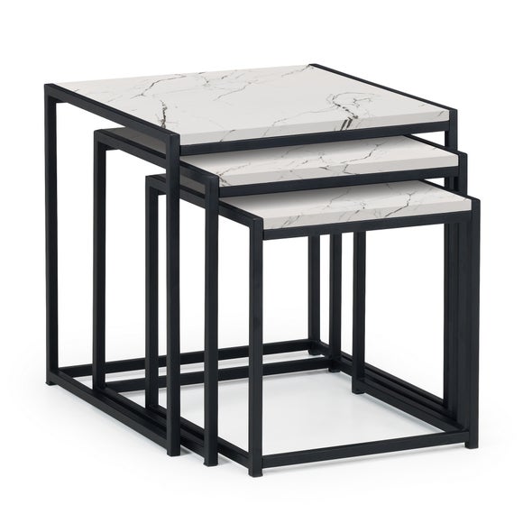 Tribeca Nest of 3 Tables, White Marble - image 1