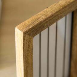 Mango Wood Hinged Double Photo Frame - thumbnail 2