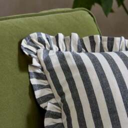 Linford Stripe Cotton Square Cushion Cover - thumbnail 3
