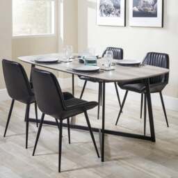 Pacific 4 Seater Ukiah Dining Table, Wood Effect - thumbnail 1