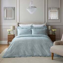 Dorma Gypsophilia Mineral 100% Cotton Duvet Cover & Pillowcase Set - thumbnail 3