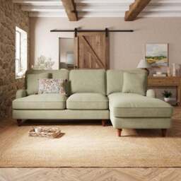 Beatrice II Soft Tonal Chenille Corner Storage Sofa Bed - thumbnail 2