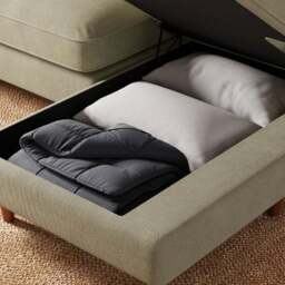 Beatrice II Soft Tonal Chenille Corner Storage Sofa Bed - thumbnail 3