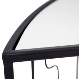 Caprisse Mirrored Glass Half Moon Console Table - thumbnail 6