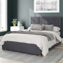 Grant Plush Velvet Ottoman Bed Frame - thumbnail 1
