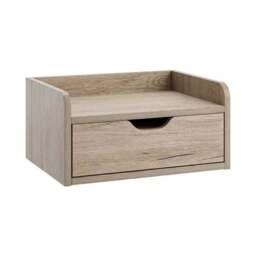 Cilla 1 Drawer Floating Bedside Table, Grey Oak Effect - thumbnail 5