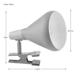Wolston Adjustable Clip-On Task Table Lamp - thumbnail 6