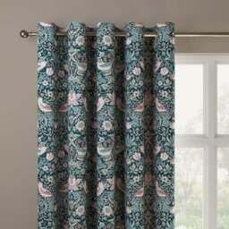 William Morris at Home Strawberry Thief Velvet Made to Measure Curtains - thumbnail 4