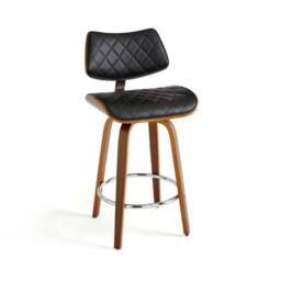 Remy Counter Height Bar Stool, Faux Leather - thumbnail 5