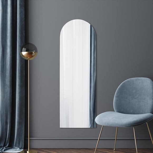 Arcus Slim Frameless Arched Full Length Wall Mirror - image 1