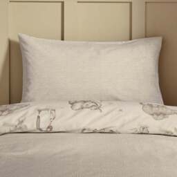 Sketched Animal 100% Cotton Duvet Cover & Pillowcase Set - thumbnail 4