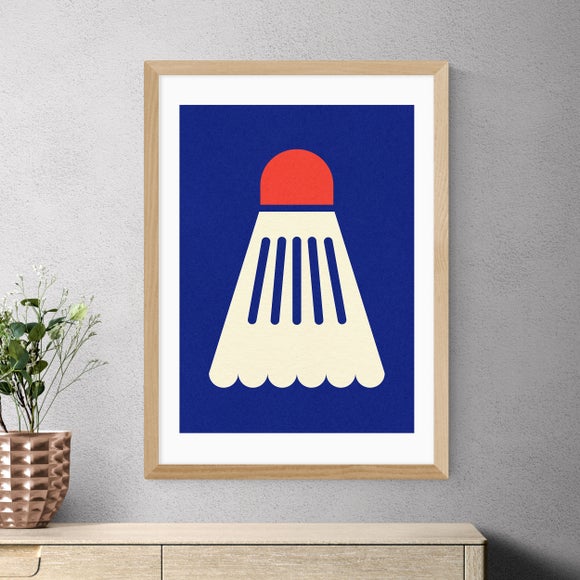 East End Prints Badminton White Red Print by Rosi Feist - image 1