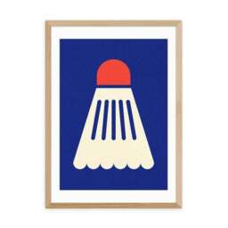 East End Prints Badminton White Red Print by Rosi Feist - thumbnail 2