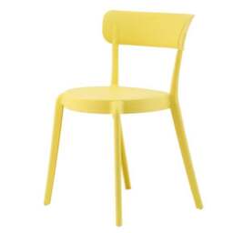 Fusion Living Plastic Bistro Dining Chair - thumbnail 2