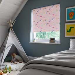 Unicorn Pink Blackout Made to Measure Roller Blind - thumbnail 1