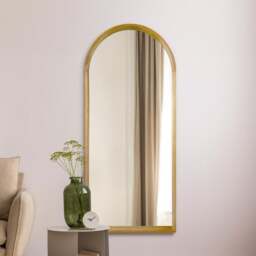 Naturalis Solid Oak Arched Wall Mirror