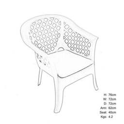 Savona 4 Seater Conversation Set with Savona Chairs - thumbnail 4