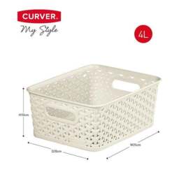 Curver Plastic Storage Basket - thumbnail 5