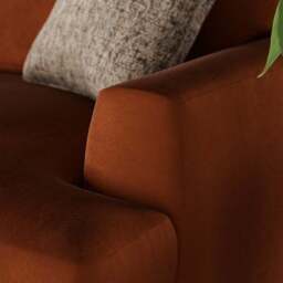 Lawson Matte Plush Velvet Corner Chaise Sofa - thumbnail 5