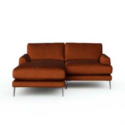 Lawson Matte Plush Velvet Corner Chaise Sofa - thumbnail 6