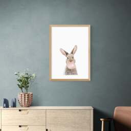 East End Prints Bubble Gum Bunny Print by Sisi and Seb - thumbnail 1