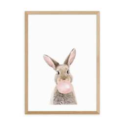 East End Prints Bubble Gum Bunny Print by Sisi and Seb - thumbnail 2