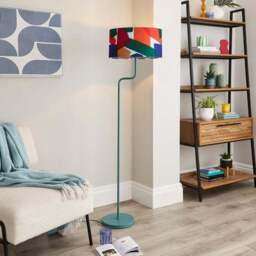 Elements Abstract Block Easy Fit Drum Lamp Shade - thumbnail 4