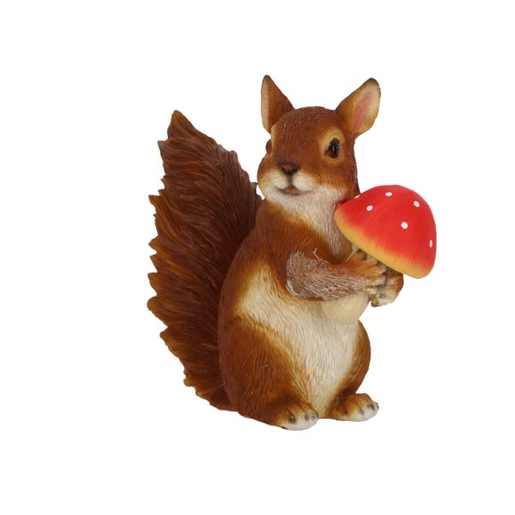 Fallen Fruits Squirrel with Porcini Mushroom Ornament