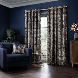 Romano Velour Eyelet Curtains (Blackout Available) - thumbnail 2