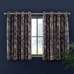 Romano Velour Eyelet Curtains (Blackout Available) - thumbnail 5
