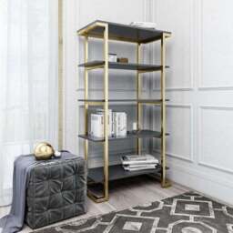Cosmo Living Camila 5 Shelf Bookcase - thumbnail 2