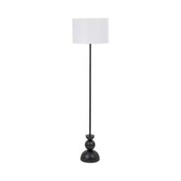Pacific Lifestyle Vala Graphite Metal Textured Effect Ball Floor Lamp - thumbnail 5