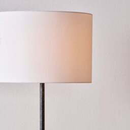 Pacific Lifestyle Vala Graphite Metal Textured Effect Ball Floor Lamp - thumbnail 3
