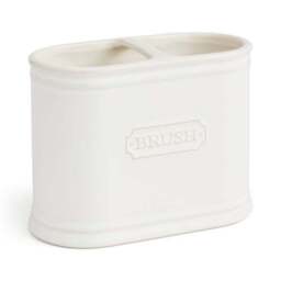 Vintage Ceramic Double Toothbrush Holder - thumbnail 2